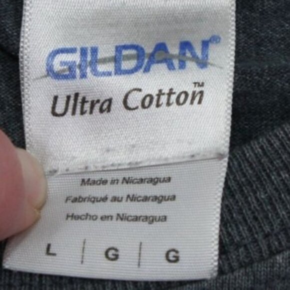 NHRA John Force 16X Funny Car Champion Large Gildan Ultra Cotton T-Shirt Gray - Picture 3 of 8